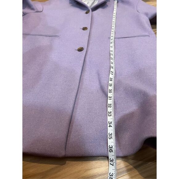 Everlane NWOT Wool Cocoon Coat Lavender Oversize Fit Sz 12 - Picture 7 of 8